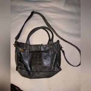 Born grey leather purse